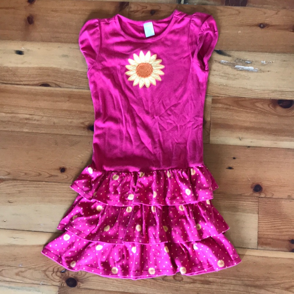 Gymboree sunflower dress sz 8